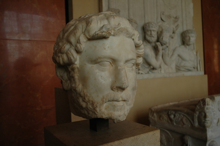 Head of emperor Hadrian