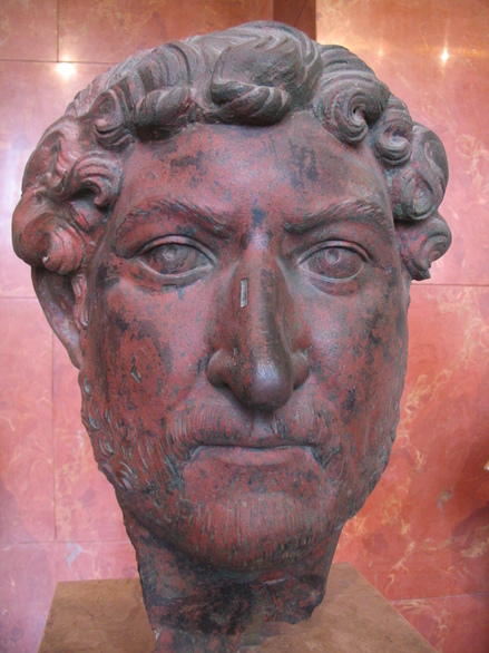 Head of emperor Hadrian