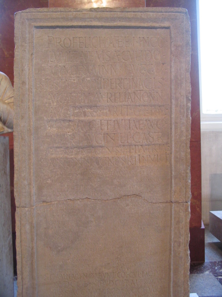 Roman inscription of legion III Augusta