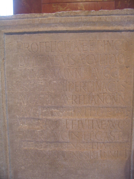 Roman inscription of legion III Augusta