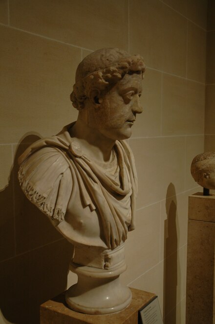 Marble bust with alabaster head of the east Roman emperor Leo I