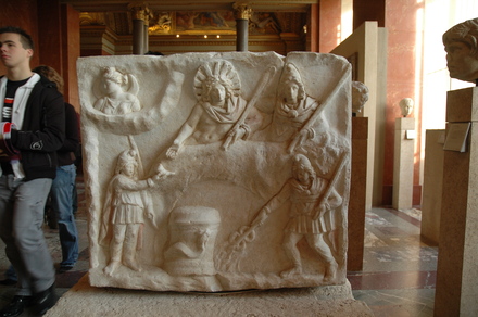 Relief with Mithras killing a bull