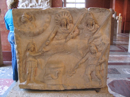 Relief with a double-faced Mithras