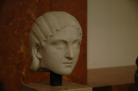 Head of empress Gneaea Orbiana, wife of emperor Severus Alexander