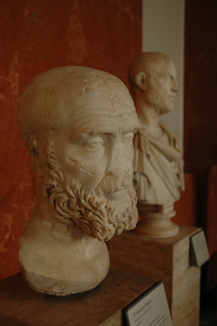 Head of emperor Marcus Clodius Pupienus Maximus