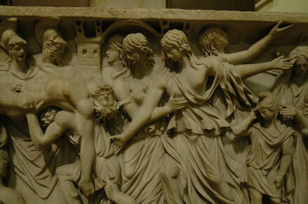 Sarcophagus with the bewailing of the dead Hector