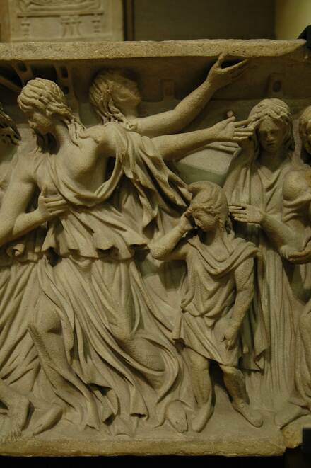 Sarcophagus with the bewailing of the dead Hector