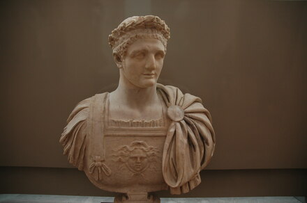 Bust of emperor Domitian from his Alban villa