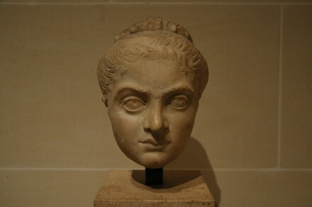 Head of empress Flavia Maxima Fausta, second wife of Contantine I