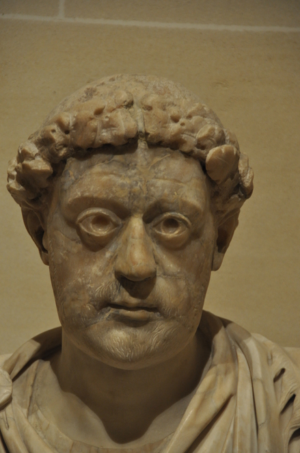 Marble bust with alabaster head of the east Roman emperor Leo I