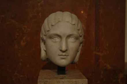 Head of empress Gneaea Orbiana, wife of emperor Severus Alexander
