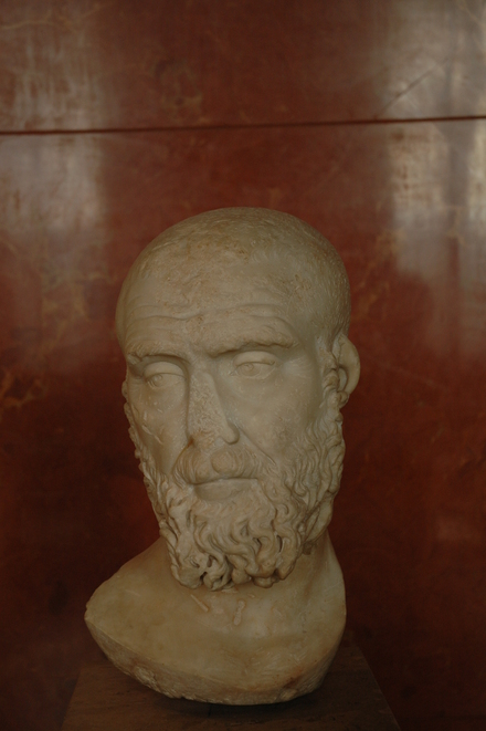 Head of emperor Marcus Clodius Pupienus Maximus