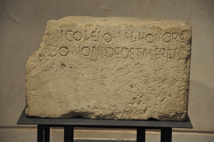 Rome, Base supported a gift offered to Honos by Bicoleius, Vibius' freedman