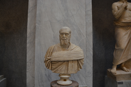 Bust of emperor Marcus Clodius Pupienus Maximus