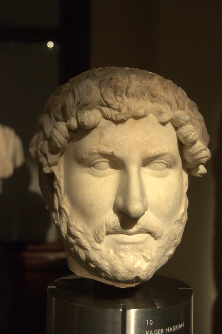 Portrait of emperor Hadrian