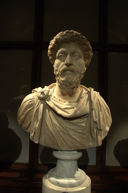 Bust of emperor Marcus Aurelius