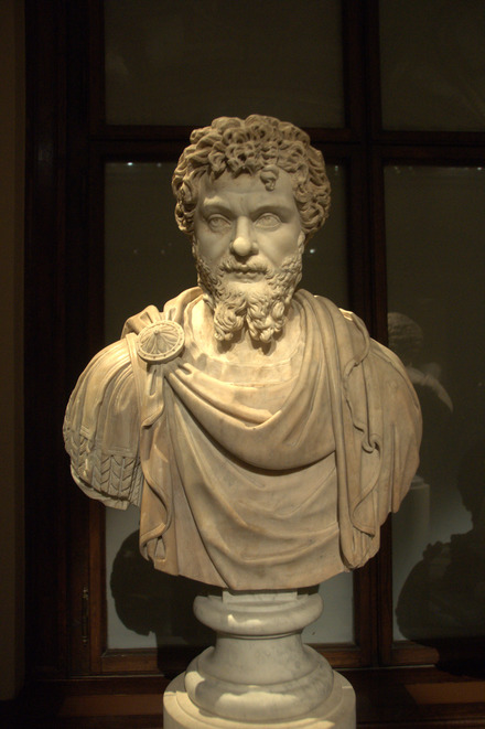 Bust of emperor Septimius Severus
