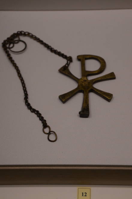 Necklace with christogram