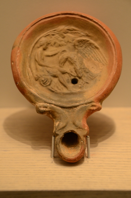 Oil lamp with Ganymede