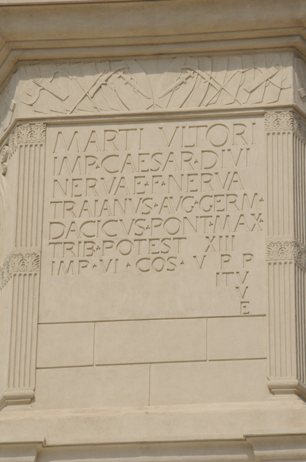 Adamclisi, Trophee of Trajan, Inscription