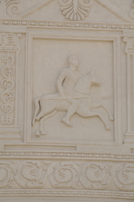 Adamclisi, Trophee of Trajan, Metope with cavalry (cast)