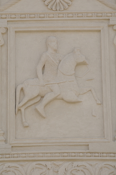 Adamclisi, Trophee of Trajan, Metope with cavalry (cast)