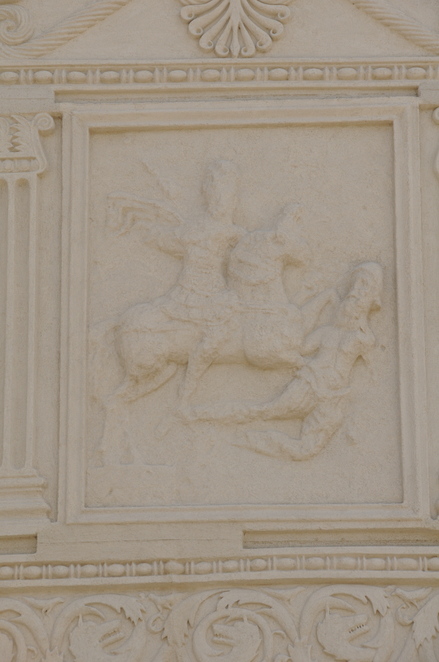 Adamclisi, Trophee of Trajan, Metope with cavalry (cast)