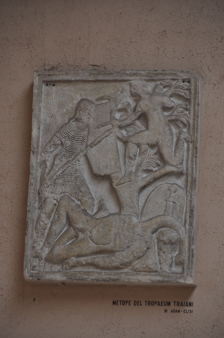 Adamclisi, Trophee of Trajan, Metope with infantry (cast)