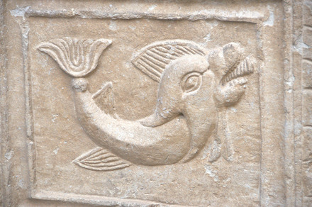 Relief of a dolphin