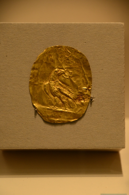 Syrmia, Gold plaque with relief of an eagle