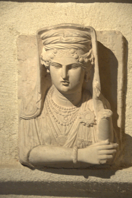 Palmyra, assembly of funerary busts