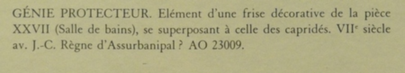Til Barsip, Palace painting of a protecting genius, element of a frieze in de bathroom