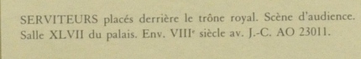 Til Barsip, Palace painting of servants behing the throne