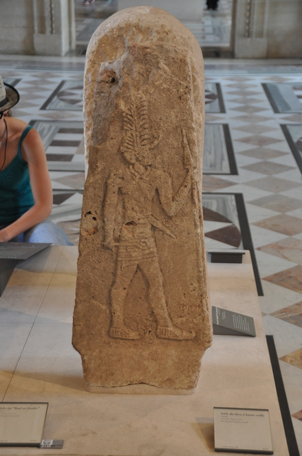 Ugarit, Stele with deity relief, backside