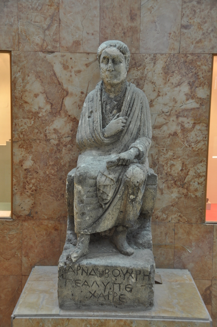 Aleppo, Headless statue of a Parthian warrior