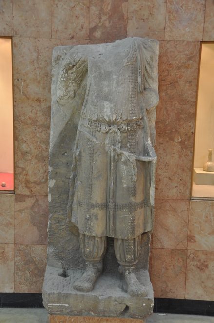 Aleppo, Relief showing a sitting and a standing women, with an eagle, a dog and a branche