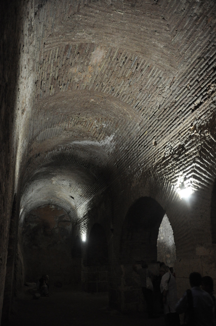 Aleppo, Citadel, exterior with entrance bridge from north side