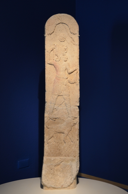 Marathus, Stela of Melqart on his lion