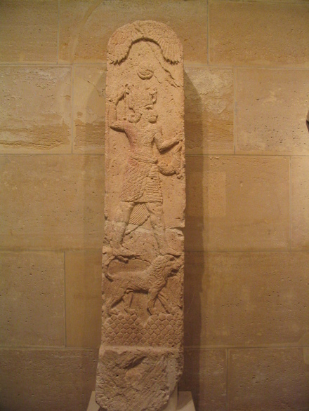 Marathus, Stela of Melqart on his lion