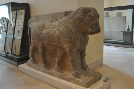 Arslan Tas, Temple of Isthtar, Statue of a bull from the reign of Tighlath-Pileser III