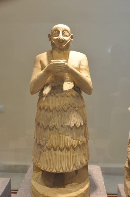 Mari, Model of the remains of the Mari palace