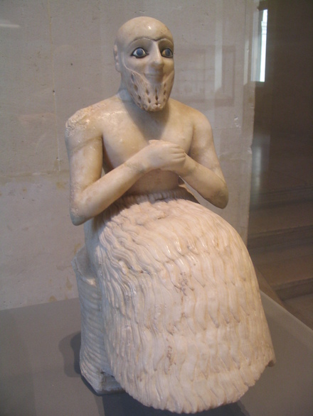 Mari, Figurine of superintendant Ebih-il in kaukanes, found in temple of Ishtar
