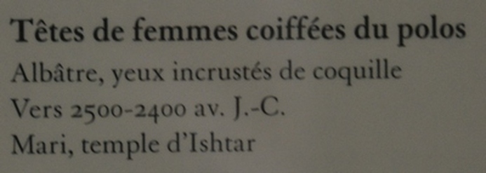 Mari, Praying lady, coiffed with a polo, dressed in kaukanes, found in temple Ishtar