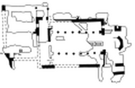 Ground plan of the Palace Basilica in Constantinople