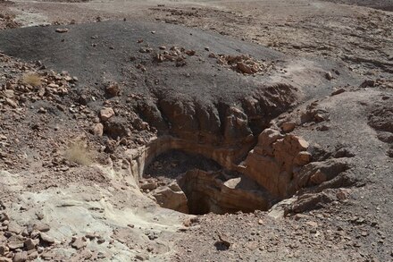 Phaino, ancient copper mine shaft
