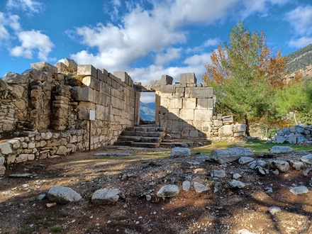 Arykanda  Naltepesi Buildings and Bath Facade
