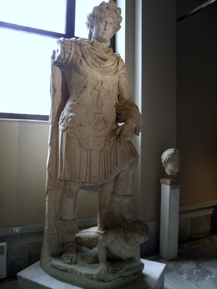 Statue of the Emperor Hadrian (117 - 138 AD) found in Crete