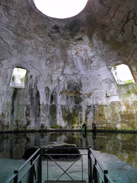 Inside of the Baths of Mercury