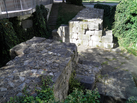 Remains of the late antique city gate, 4th Century A.D., Mogontiacum (Mainz), Germania