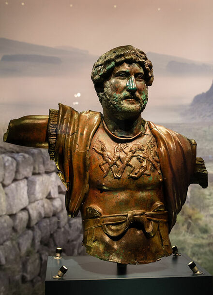 Bronze statue of the Roman Emperor Hadrian